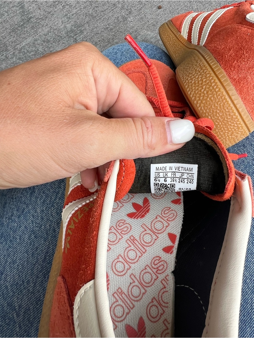 adidas Spezial Orange/red Suede Sneakers - Picture 4 of 4